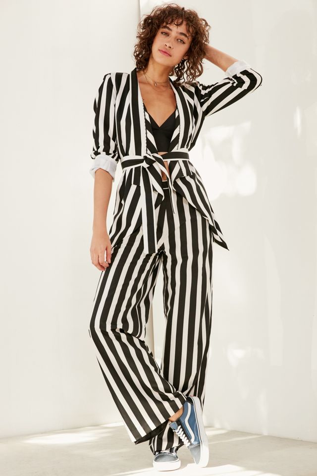 Vetiver Kate Striped Belted Blazer #3