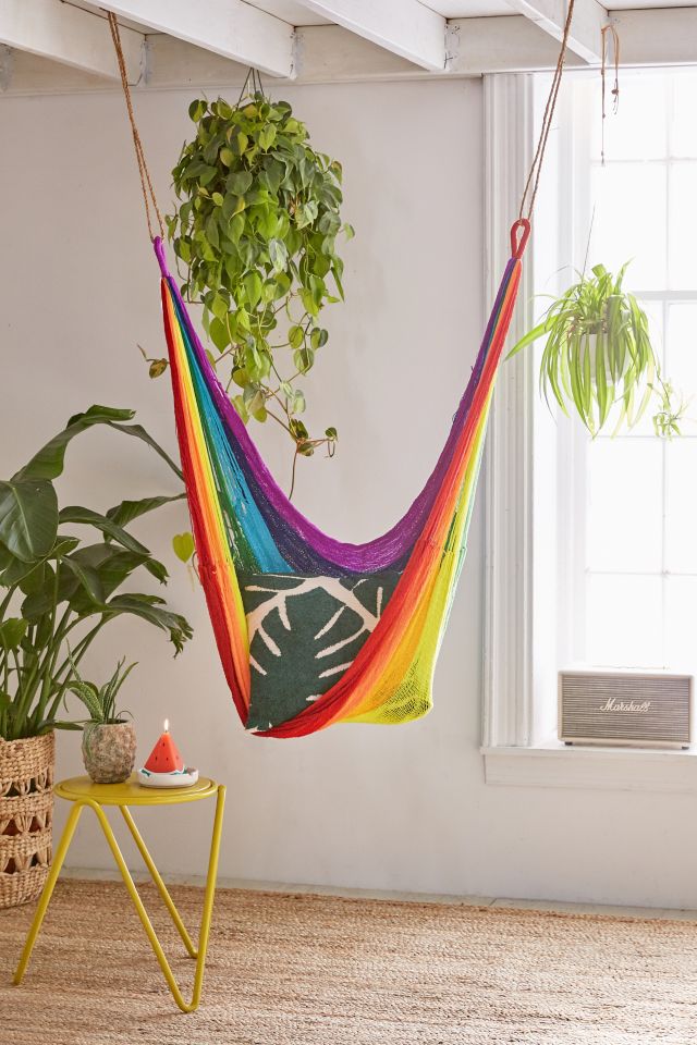 Yellow Leaf Hammocks Rainbow Hammock Chair