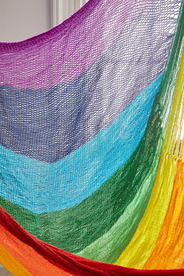 Yellow Leaf Hammocks Rainbow Hammock Chair #3