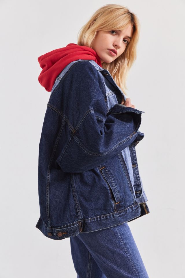 BDG Half-And-Half Denim Trucker Jacket #4