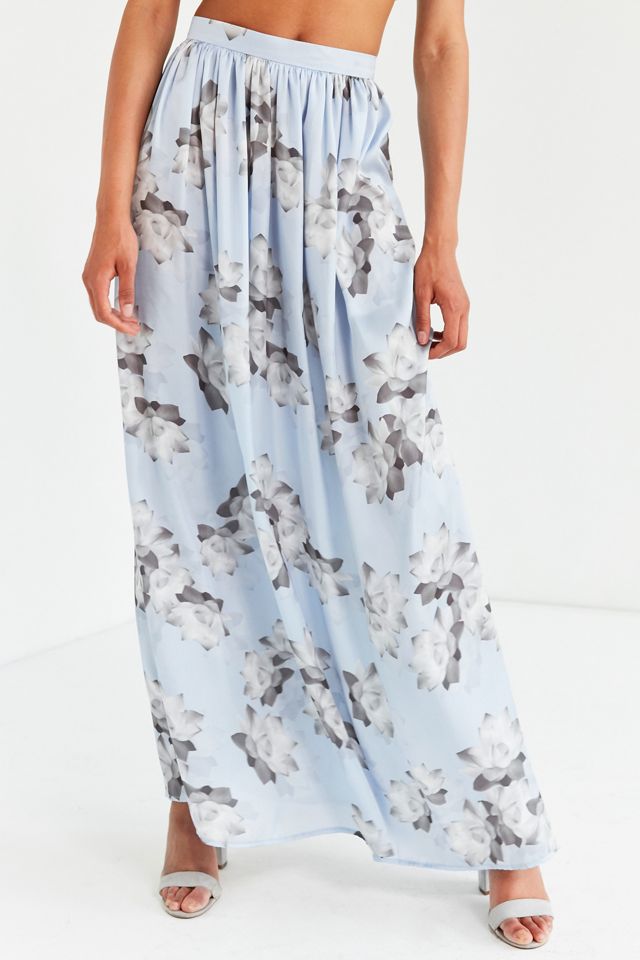 Oh My Love Veratrum Floral High-Rise Maxi Skirt #3