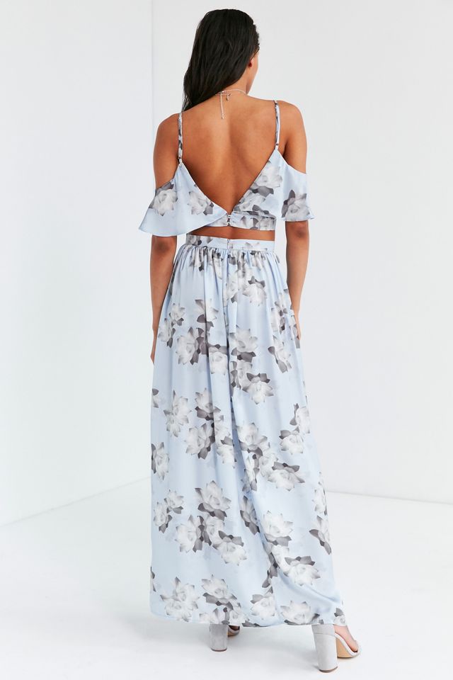 Oh My Love Veratrum Floral High-Rise Maxi Skirt #4
