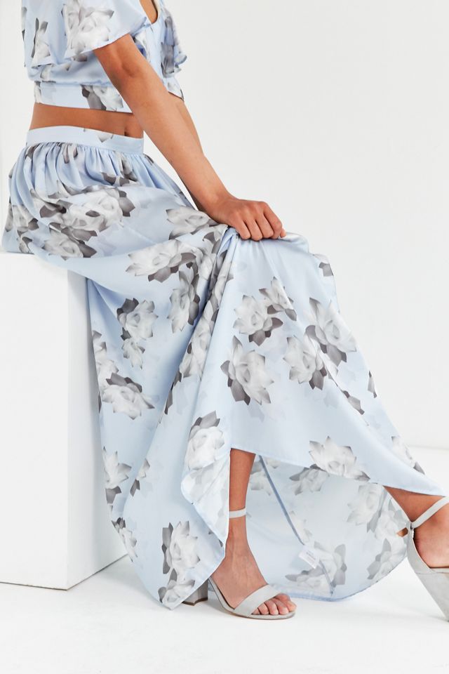 Oh My Love Veratrum Floral High-Rise Maxi Skirt #5