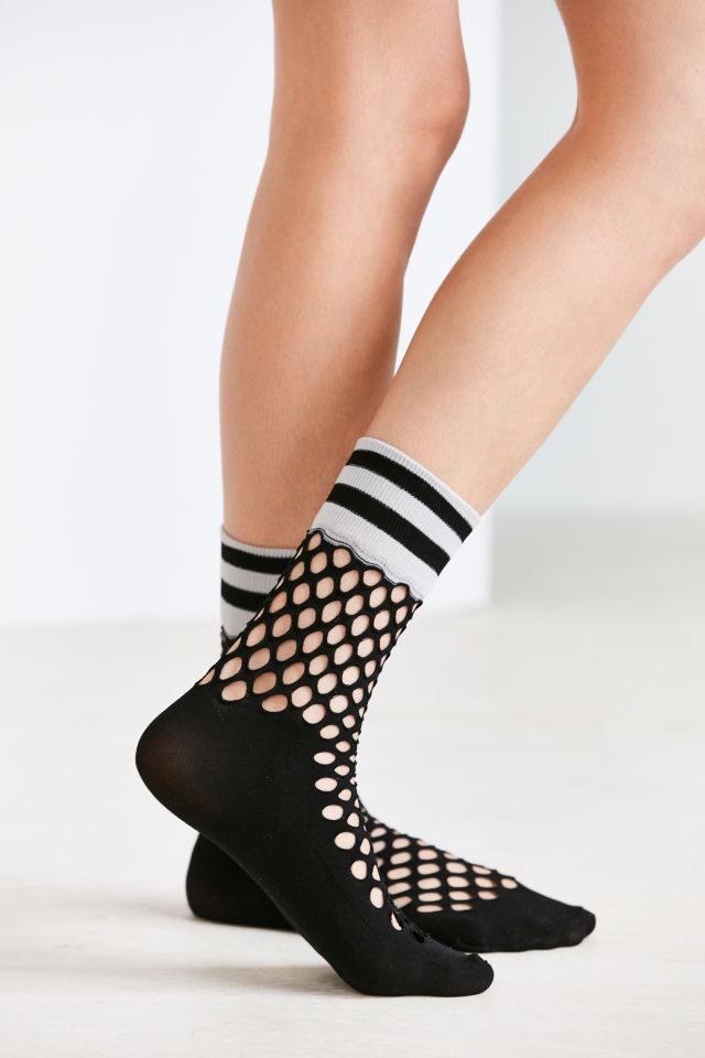 Chaussettes mi-mollet en filet sportive Out From Under #4
