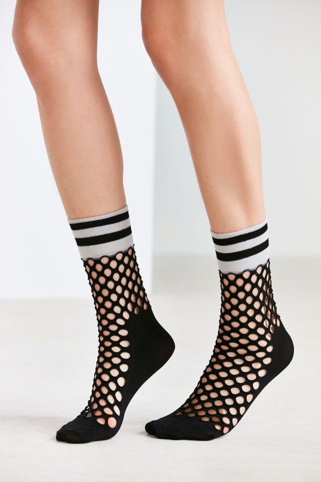 Chaussettes mi-mollet en filet sportive Out From Under #5