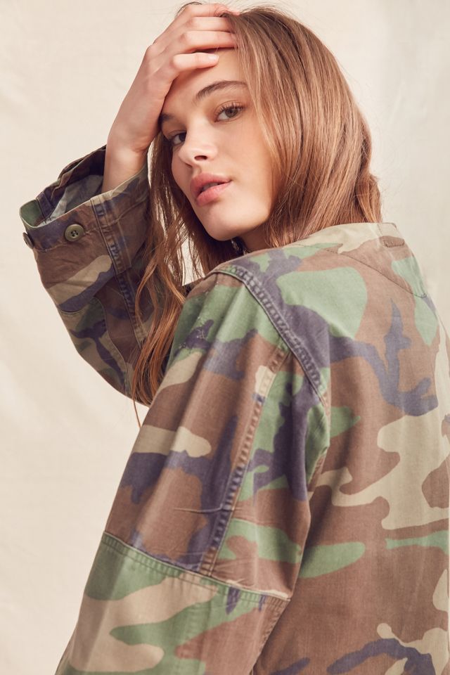 Urban Renewal Recycled Collarless Camo Surplus Jacket #2