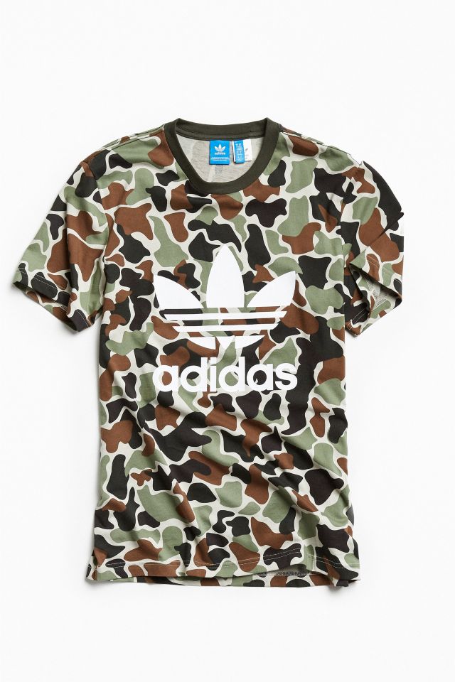 adidas Camo Trefoil Tee | Urban Outfitters