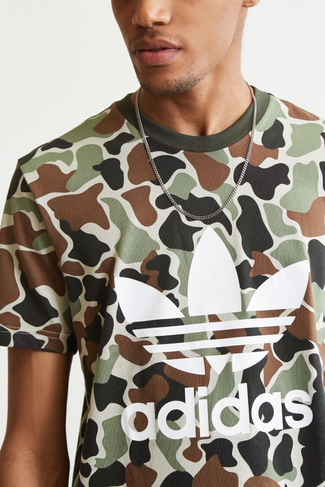 adidas Camo Trefoil Tee | Urban Outfitters