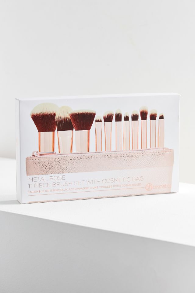 bh cosmetics Metal Rose 11-Piece Brush Set #3