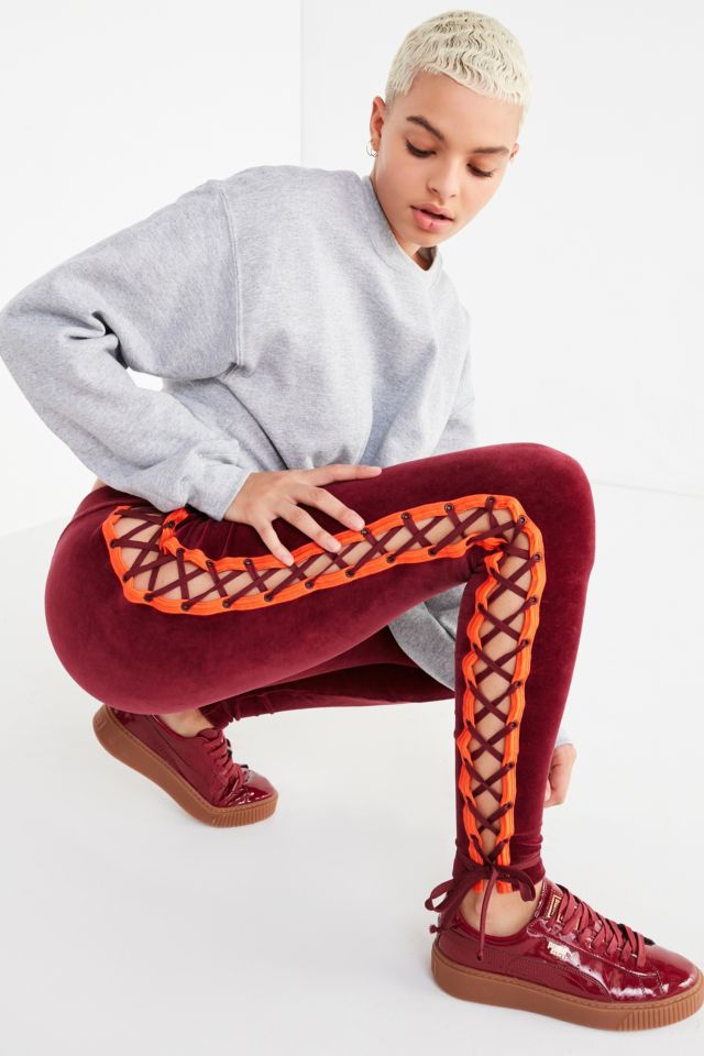 Puma Fenty by Rihanna Lace-Up Velour Legging #1
