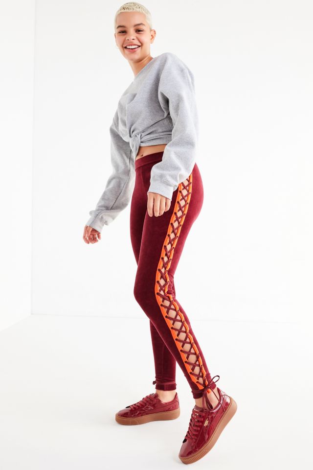 Puma Fenty by Rihanna Lace-Up Velour Legging #2