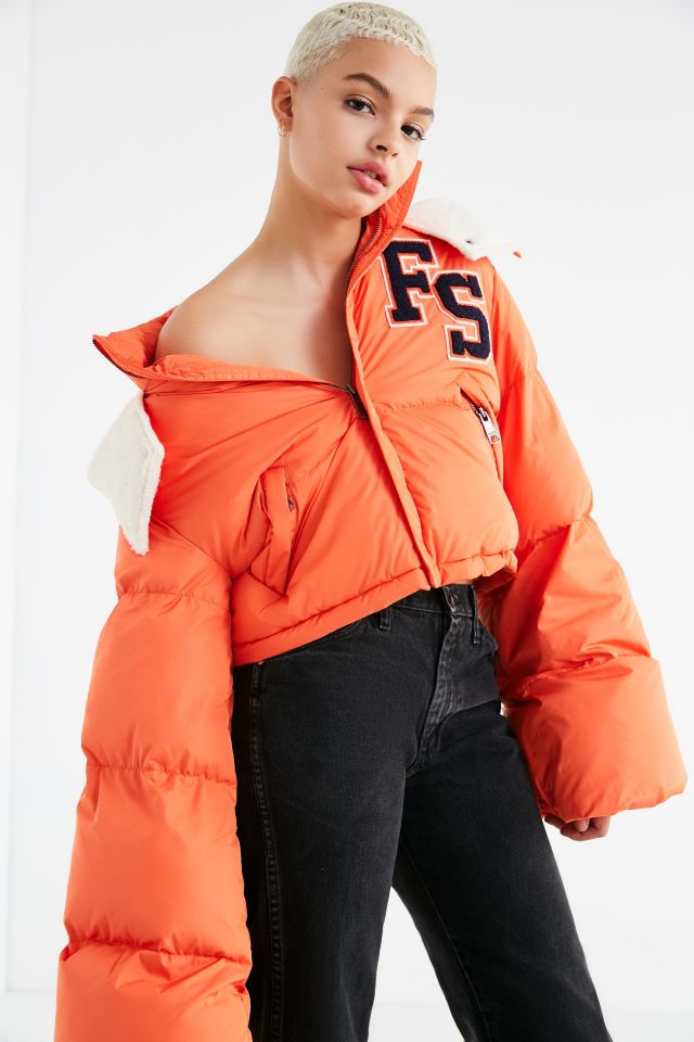 Puma cropped puffer hot sale jacket