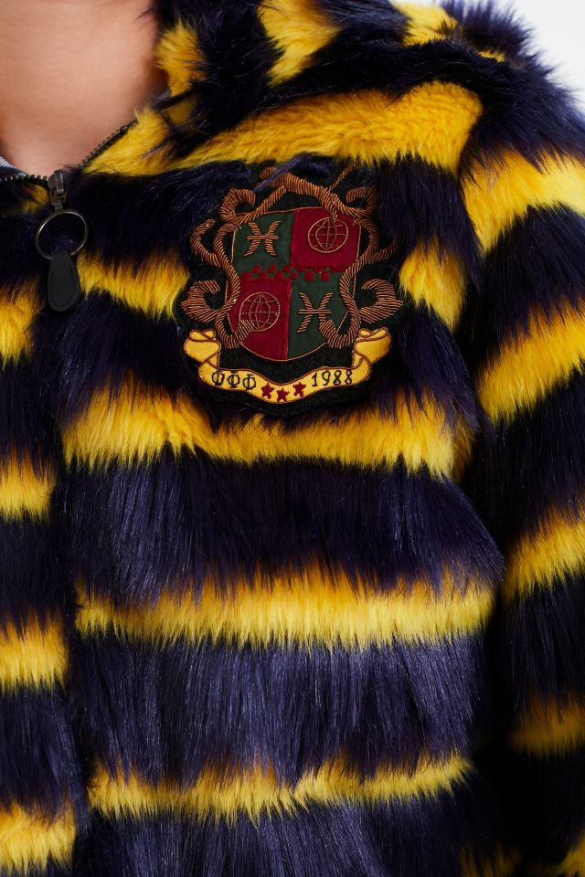 Puma Fenty by Rihanna Faux Fur Striped Jacket #2