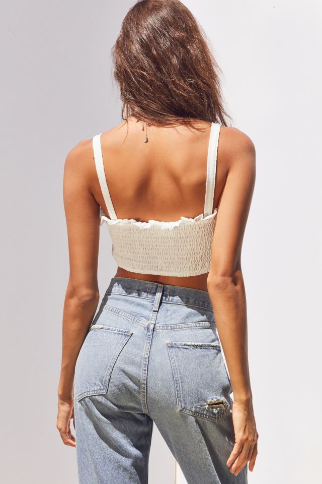 Kimchi Blue Smocked Sweetheart Cropped Cami #4