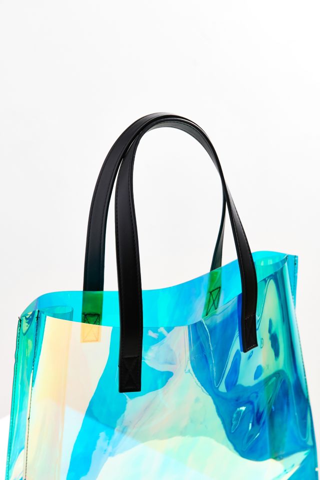 Zara iridescent tote on sale bag