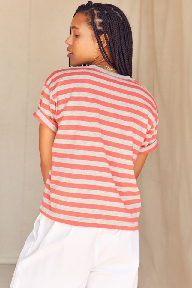 Vintage Striped Oversized Tee #1