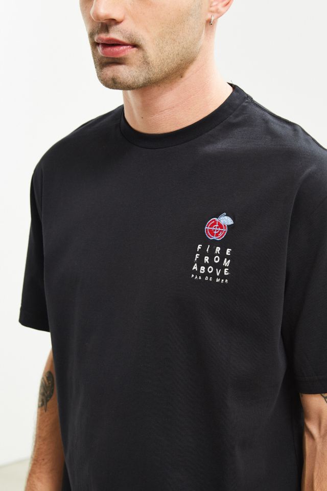 Pas de Mer Embroidered Fire From Above Tee #1