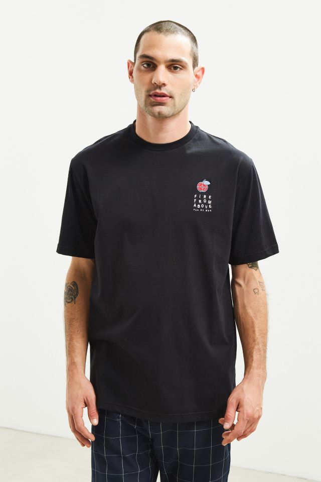 Pas de Mer Embroidered Fire From Above Tee #2