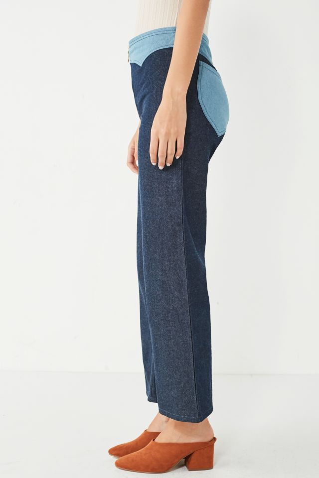 Lykke Wullf Jesse Two-Tone Wide-Leg Pant #1