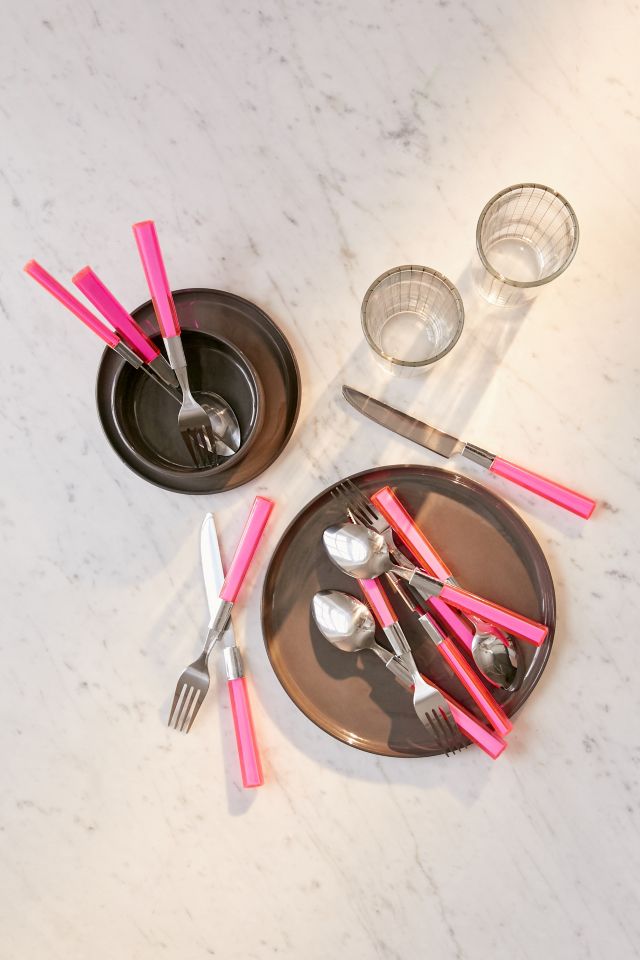 12-Piece Acrylic Color Pop Flatware Set #1
