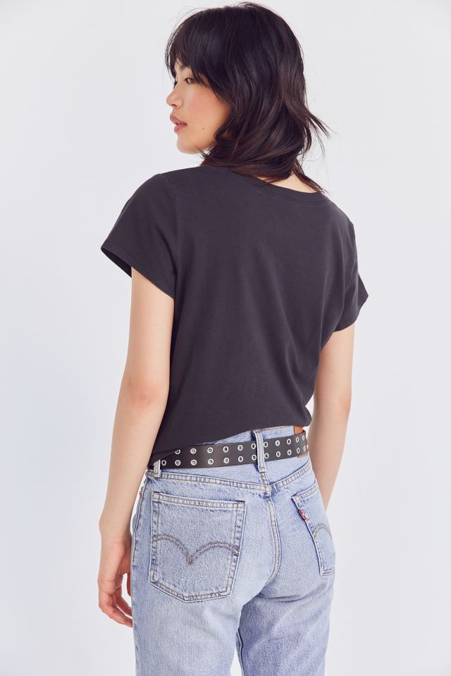 Silence + Noise Rhinestone Flame Tee #2