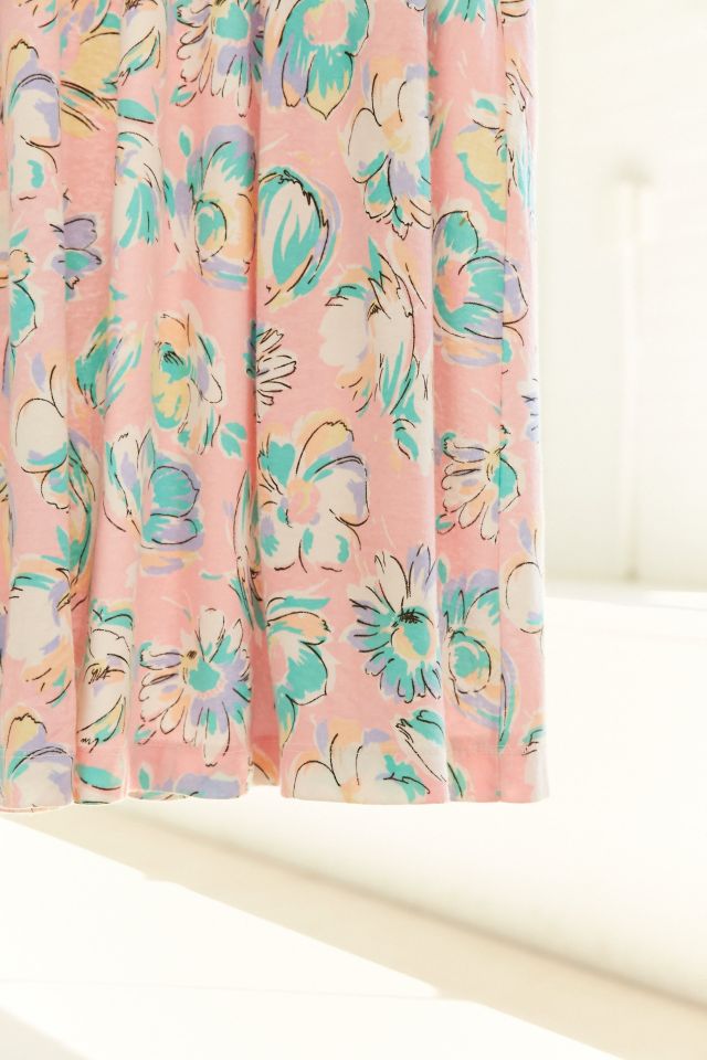 Vintage Pink Floral Knit Dress #2