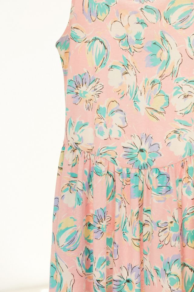 Vintage Pink Floral Knit Dress #4