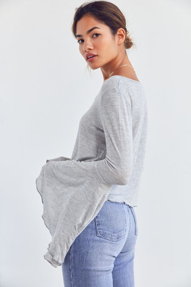 Kimchi Blue Vera Long Sleeve Ruffle Top #2