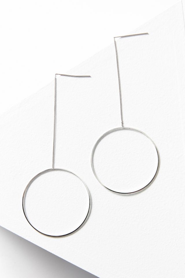 Boucles d'oreilles circulaires à chaînes #1