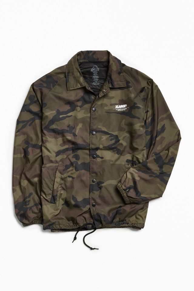 X-Large Border Camo Coach Jacket