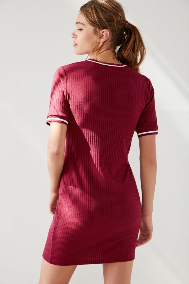 BDG Striped Crew-Neck T-Shirt Dress #1