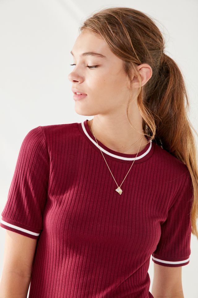 BDG Striped Crew-Neck T-Shirt Dress #2