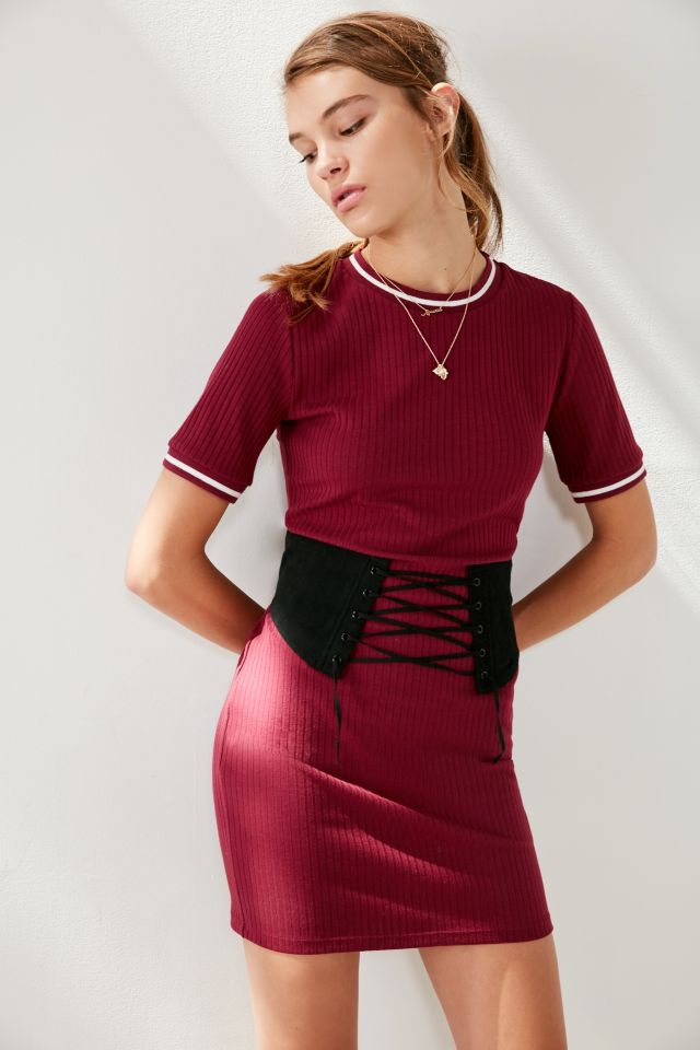 BDG Striped Crew-Neck T-Shirt Dress #4
