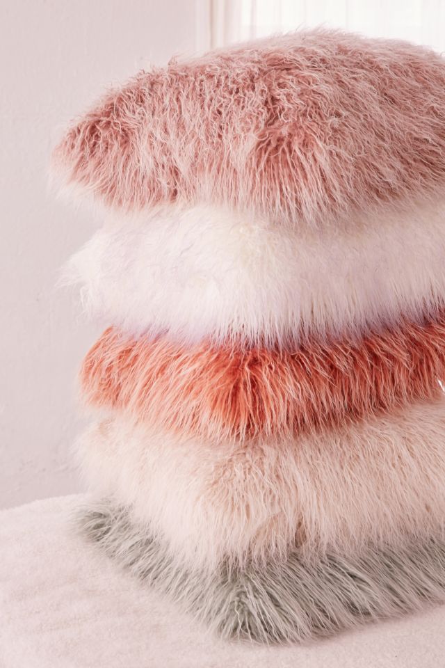 Marisa Tipped Faux Fur Pillow #2