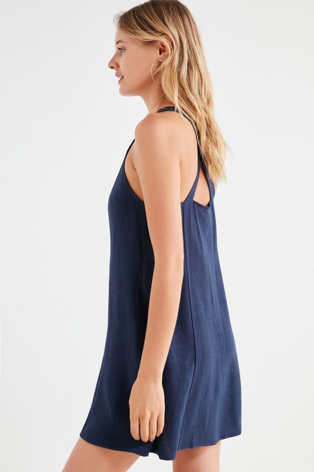 Kimchi Blue Button-Down Linen Mini Dress #5