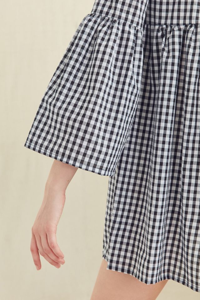 Urban Renewal Remade Bell-Sleeve Gingham Dress #5