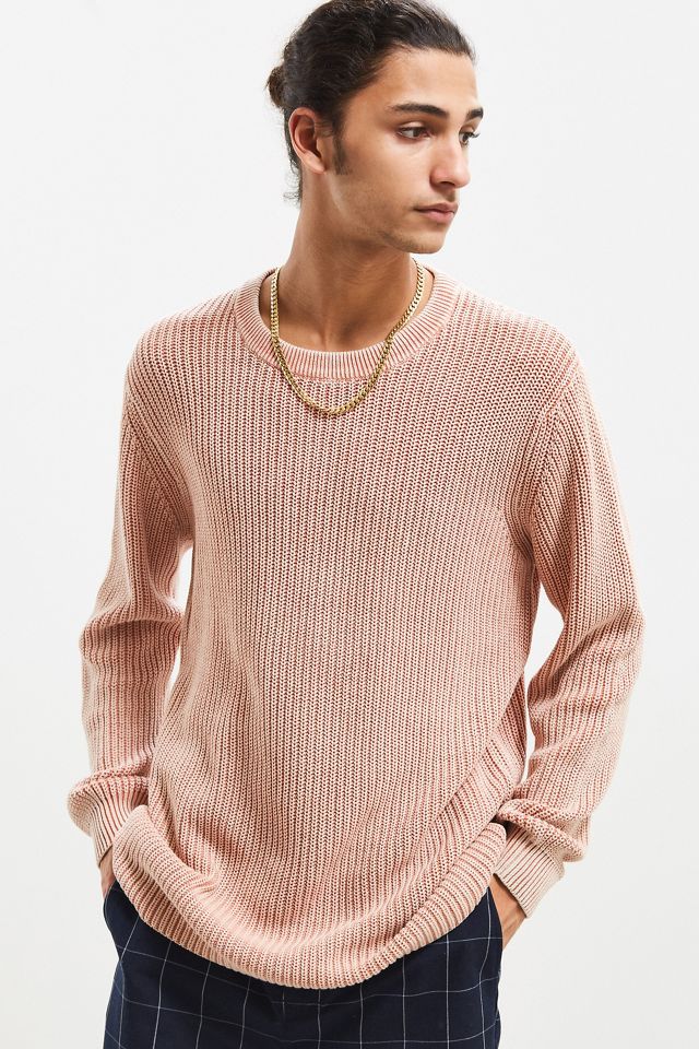 UO Washed Distressed Crew Neck Sweater | Urban Outfitters