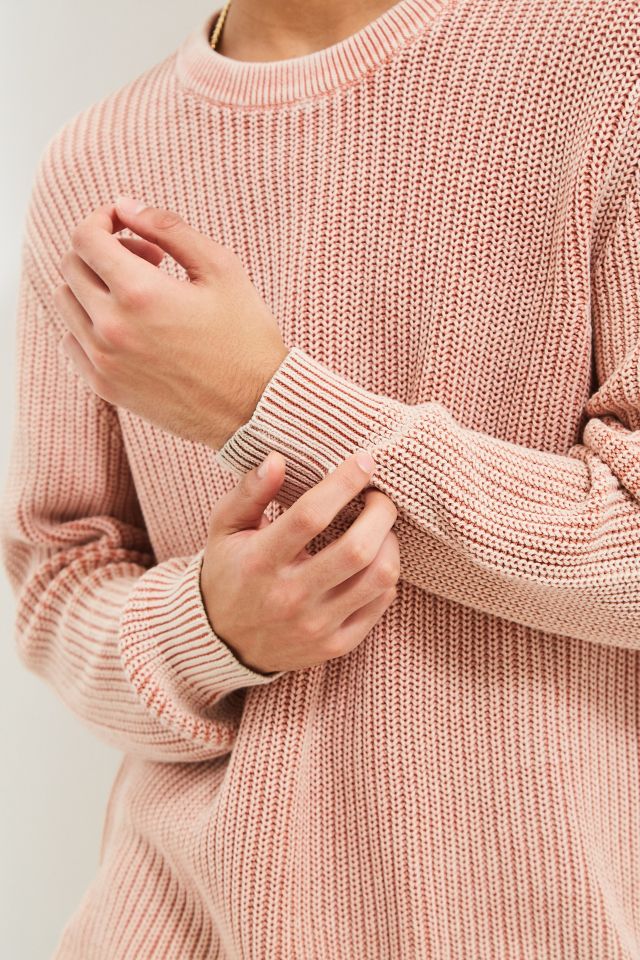 UO Washed Distressed Crew Neck Sweater #1