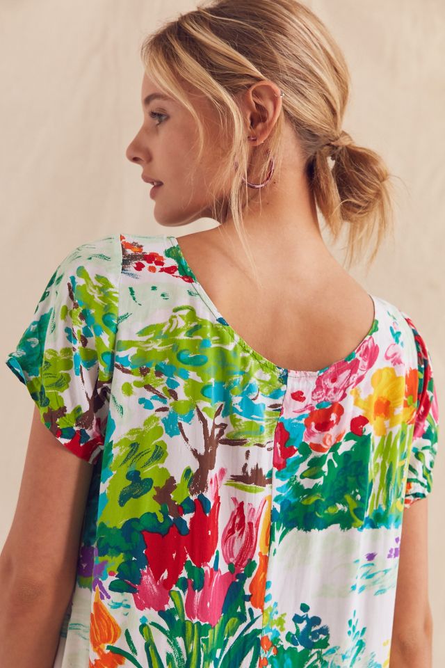 Vintage Jams World '90s Abstract Floral Mini Dress #1