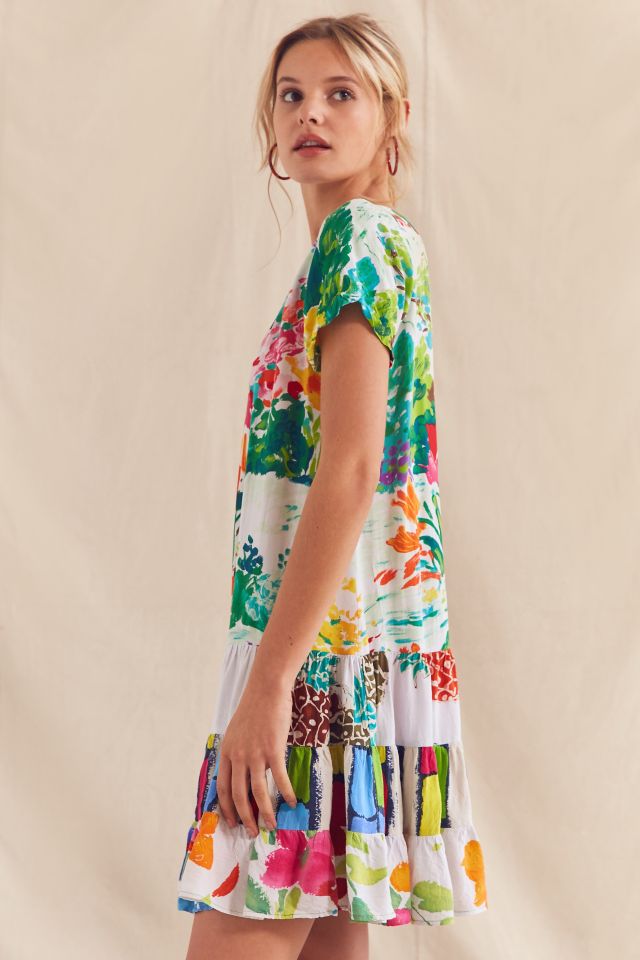 Vintage Jams World '90s Abstract Floral Mini Dress #2