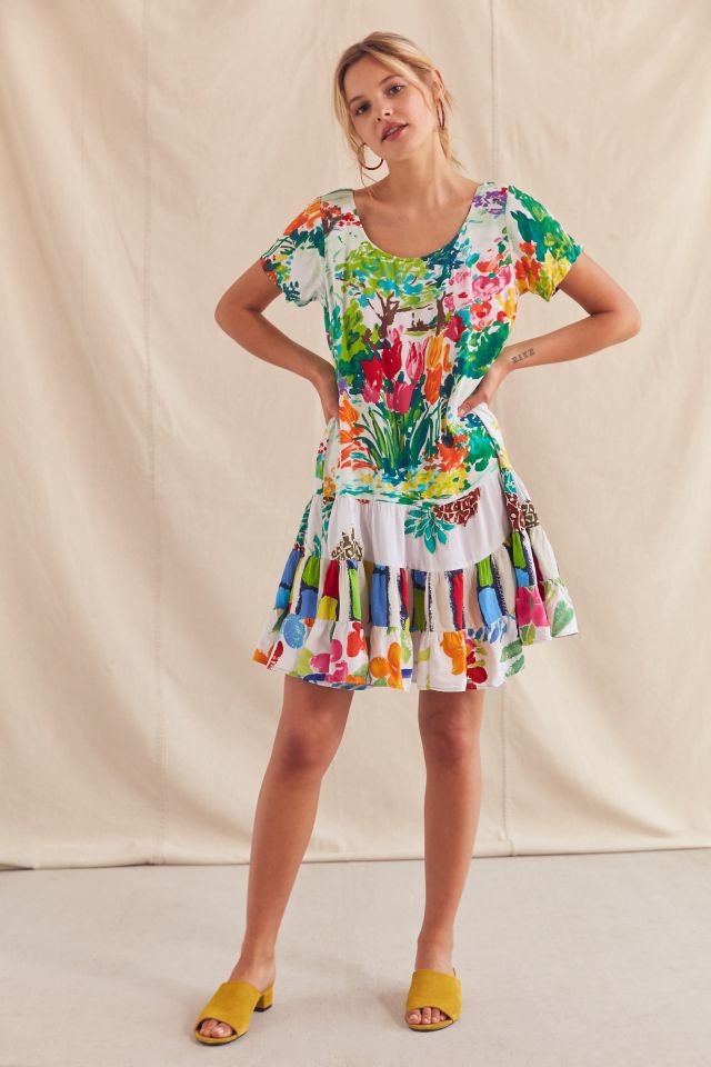 Vintage Jams World '90s Abstract Floral Mini Dress #3