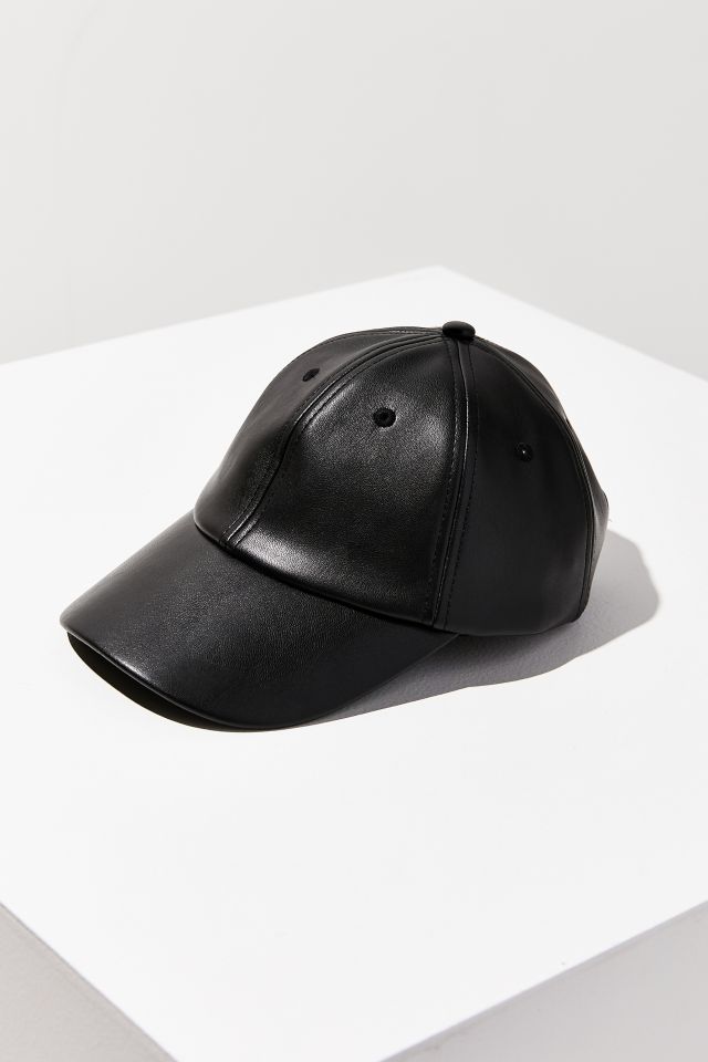 Faux Leather Baseball Hat #1