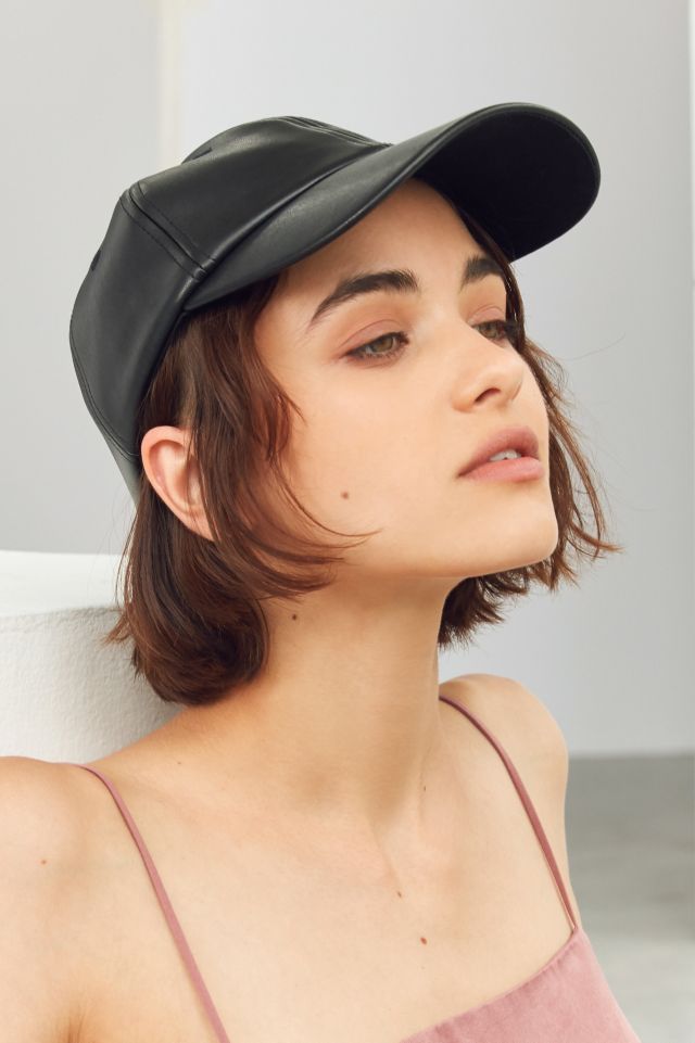 Faux Leather Baseball Hat #2
