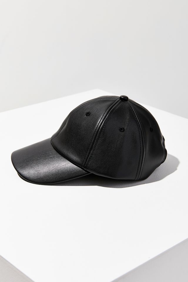 Faux Leather Baseball Hat #3