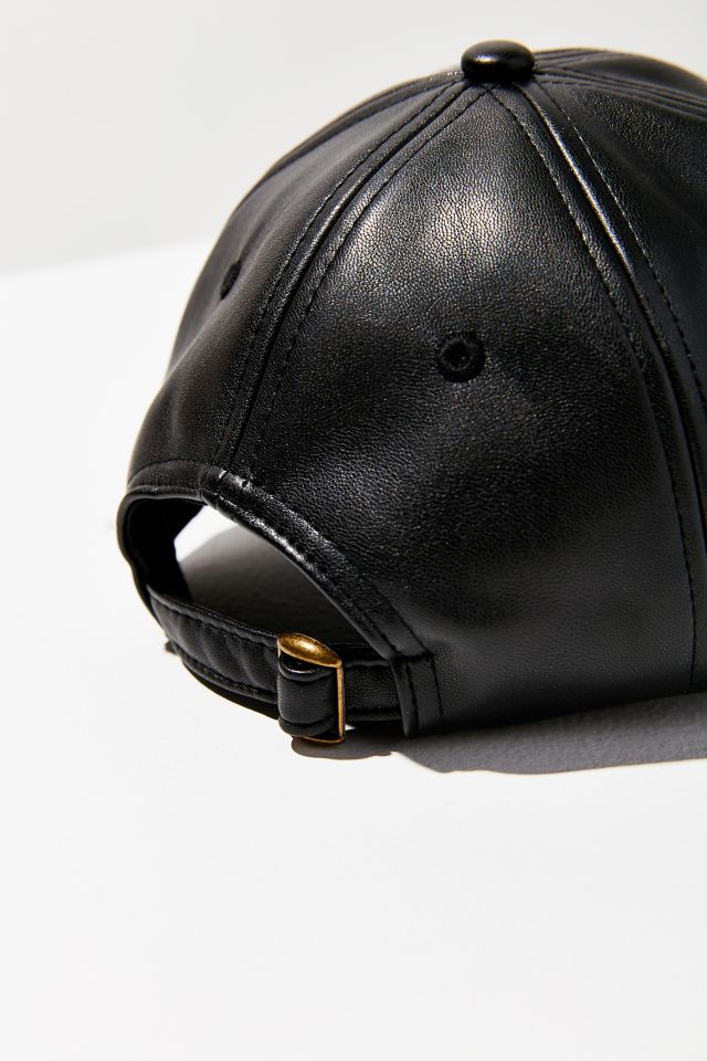 Faux Leather Baseball Hat #4