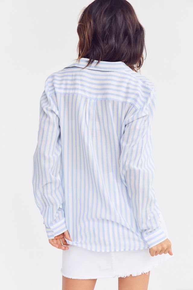 Silence + Noise Olivia Striped Button-Down Shirt #1