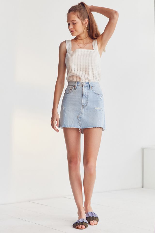 Levi’s Deconstructed Denim Mini Skirt #2