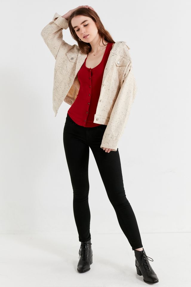 Out From Under Slinky Ribbed Button Tank Top #1