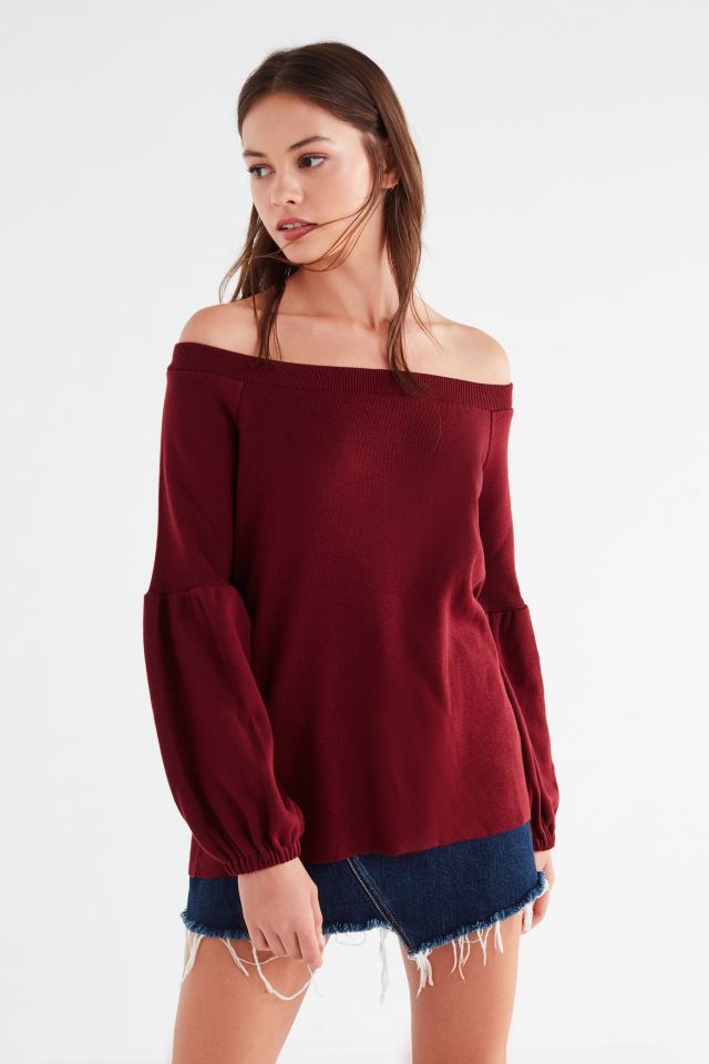 Kimchi Blue Jules Off-The-Shoulder Sweater #1