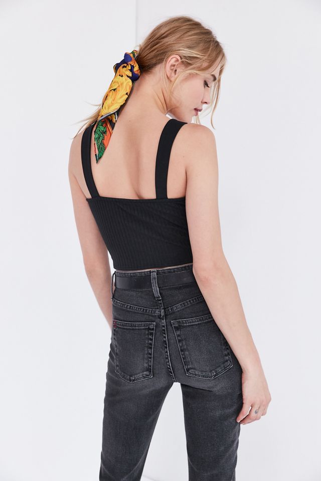 Silence + Noise Bella Cropped Corset Cami #5